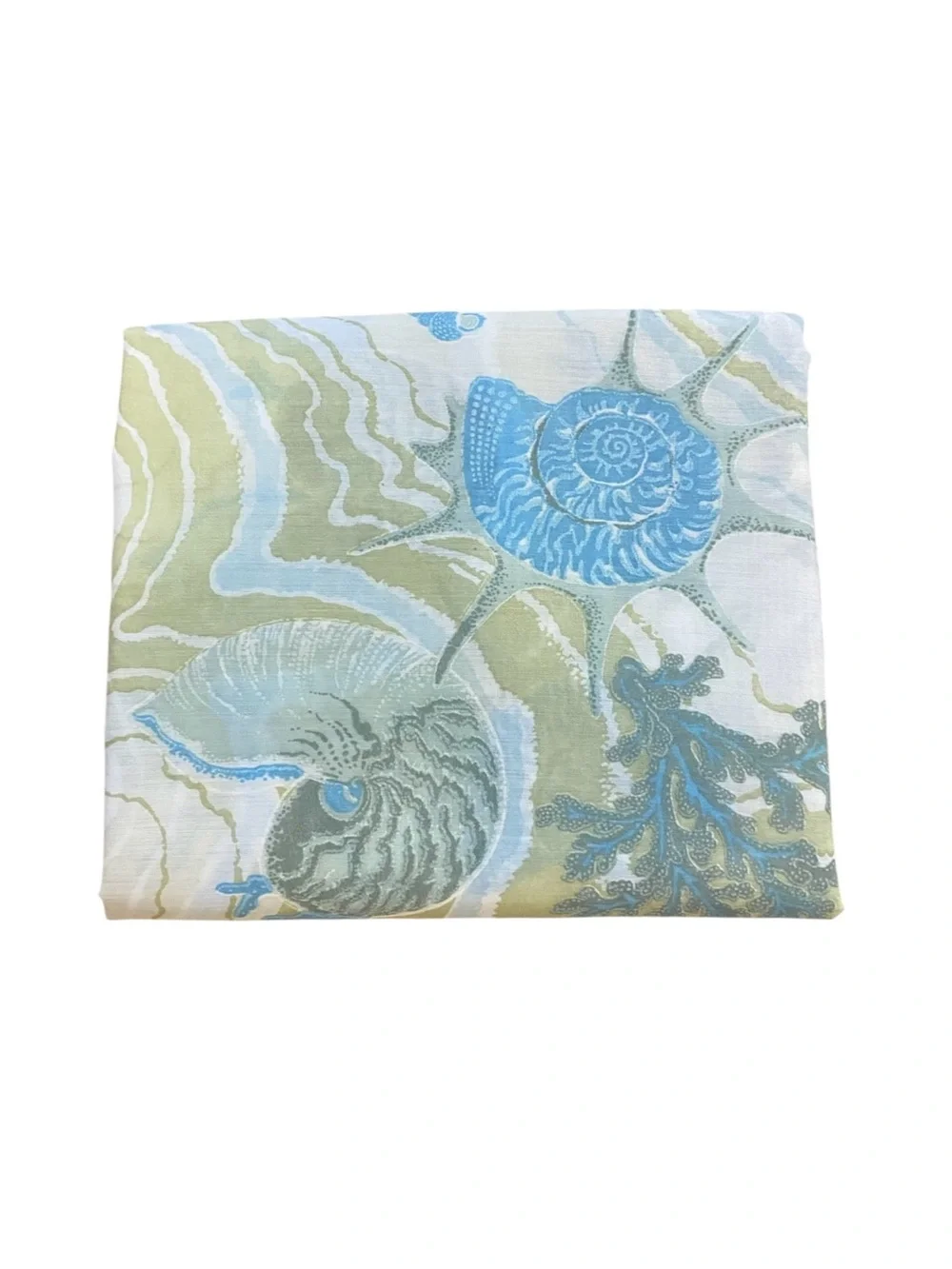 Vintage Bloomcraft Sea Life Screenprint Fabric 2 Yards Seamstress Upcycle  DIY